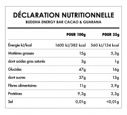 Buddha Energy Bar Cacao & Guarana (15x35g) 6